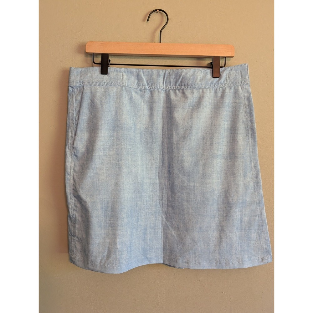 RipSkirt Hawaii Wrap Skirt Large Light Blue Length 2 Resort Vacation Travel Swim